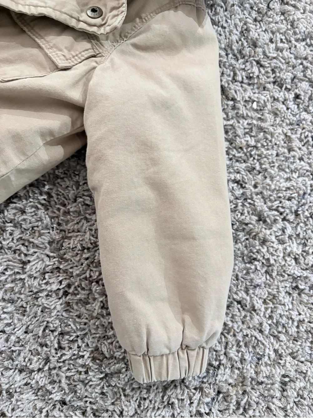 Old Navy 2T Toddler Hooded Utility Jacket in Khaki